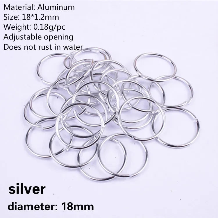 Metal Hair Rings Braid Dreadlock Hoop Clips 50–200pcs Bulk