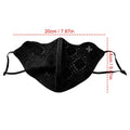 Women's UPF50+ Lace Sun Face Cover – Breathable UV Shield Sun Face Cover PLUSH Red