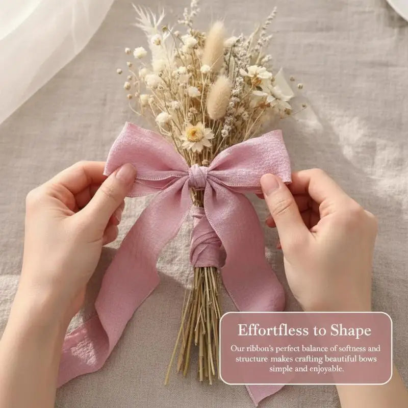 10 Yards Fishtail Wave Edge Pleated Chiffon Ribbon 2.5cm Craft Ribbon PLUSH