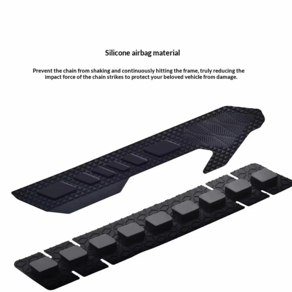 3D Silicone Bike Chain Guard – Self-Adhesive Frame Protector Bike Frame Guard PLUSH