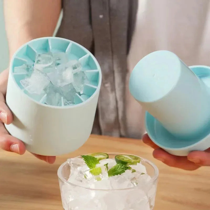 Silicone Ice Bucket Cup Mold – Creative Ice Cube Tray Maker Silicone Ice Mold PLUSH