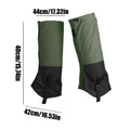 Waterproof Outdoor Gaiters – Hiking Snow Leg Covers Outdoor Gaiters PLUSH Green 1Pairs