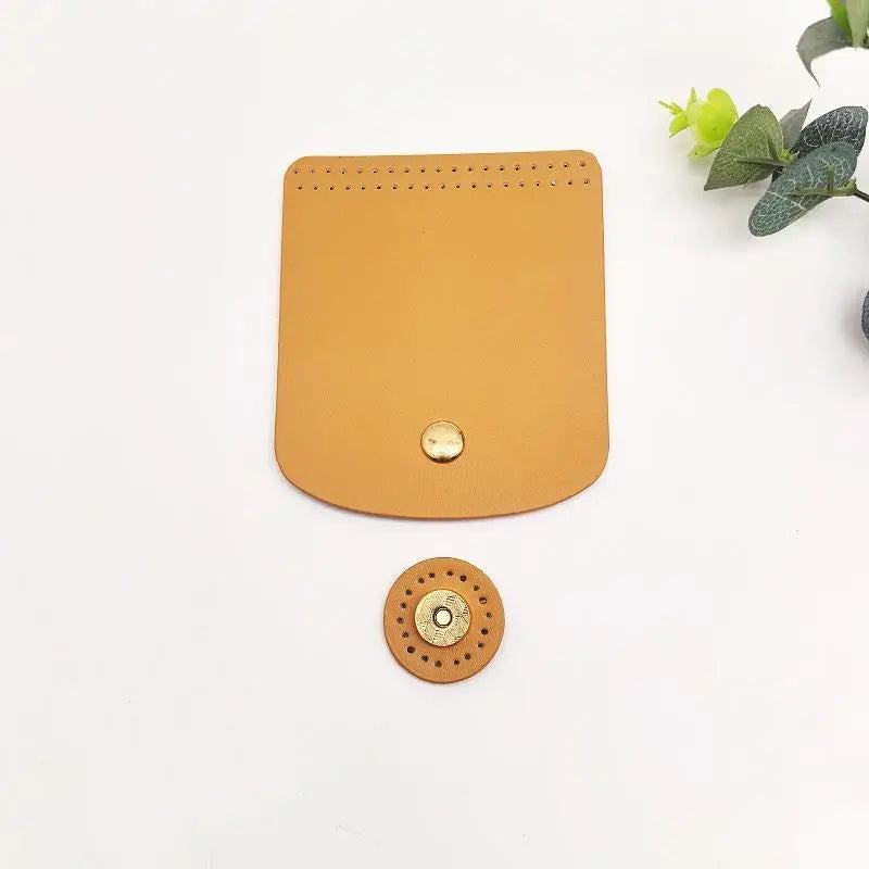 PU Leather Bag Flap Cover with Magnetic Snap – DIY Crochet Bag Bag Flap Accessory PLUSH A8