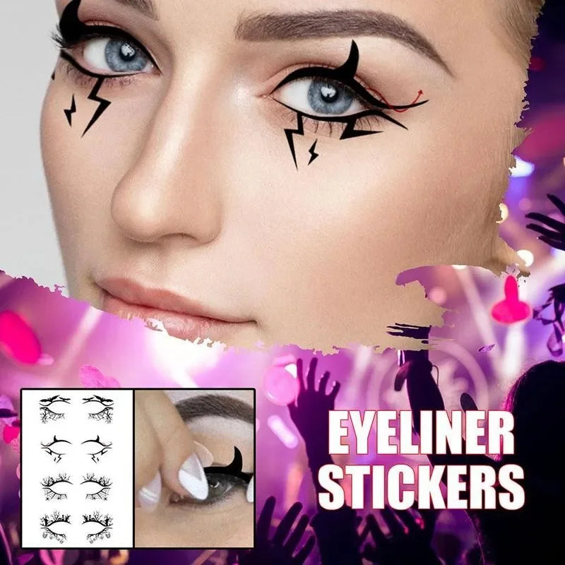 Halloween Eye Makeup Stickers – Bat & Spider Temporary Tattoos Eye Makeup Stickers PLUSH