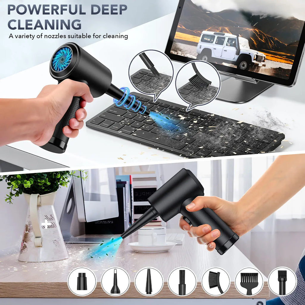 Foxnovo Mini Electric Air Blower – Keyboard & Lens Duster Electric Air Duster PLUSH