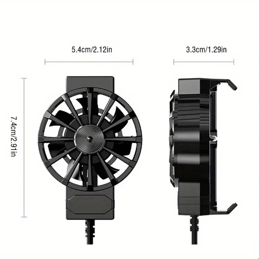 Portable Phone Cooler for iPhone & Android Smartphones Phone Cooling Fan PLUSH