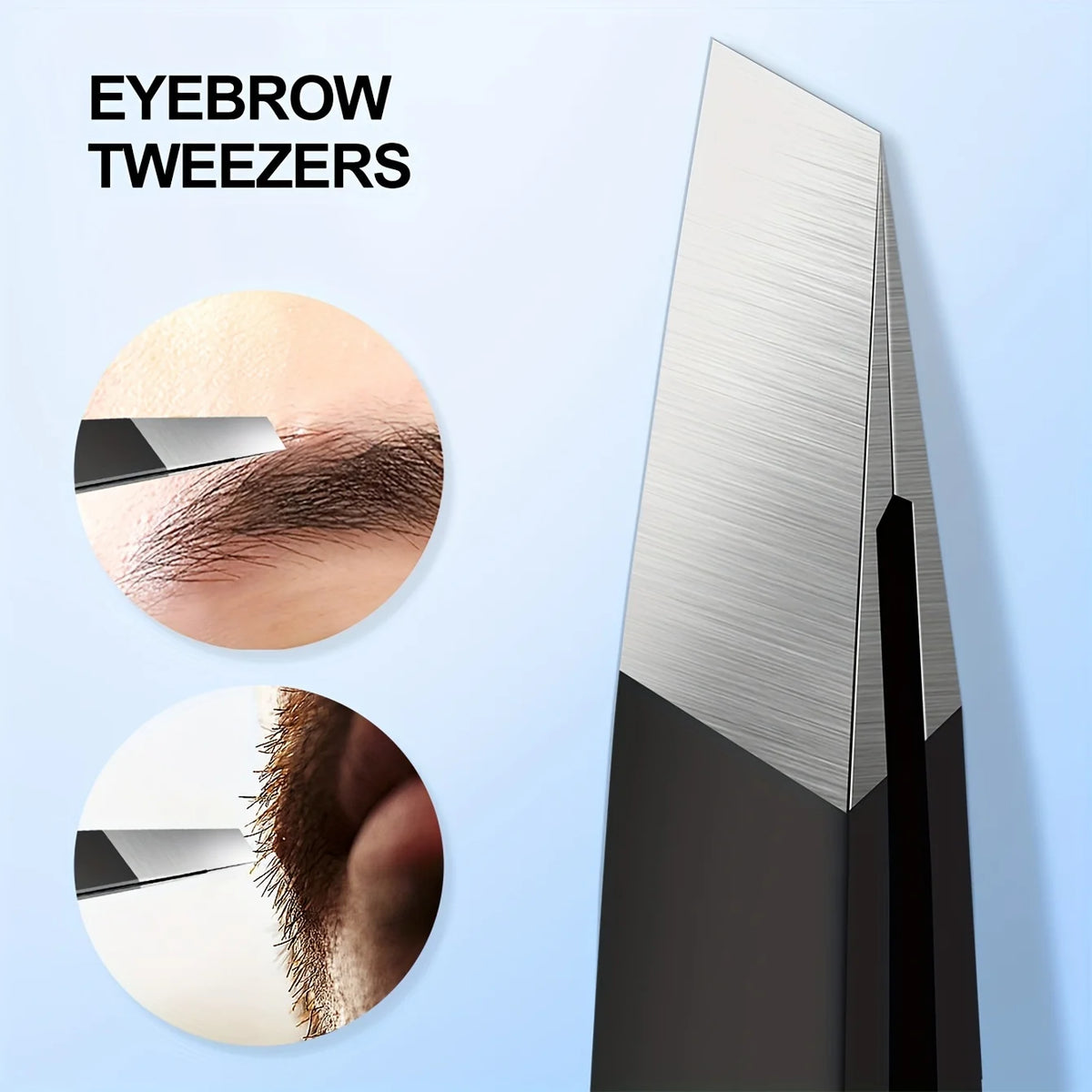 Precision Stainless Steel Slant Tip Eyebrow Tweezers | Ouriner Eyebrow Tweezers PLUSH