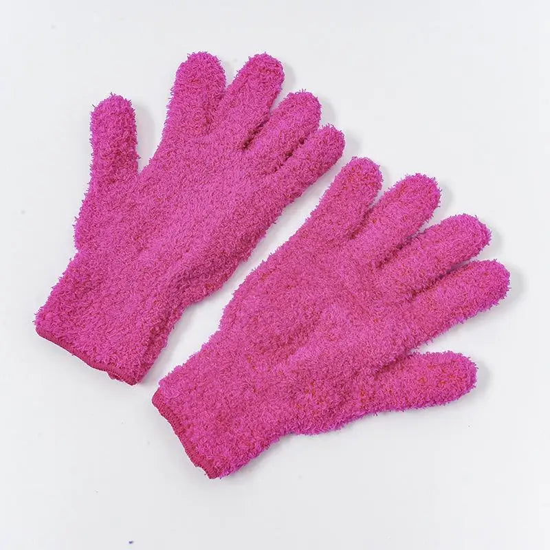 Microfiber Dusting Gloves – Stretchable Lint-Free Cleaning Mitts Microfiber Cleaning Gloves PLUSH A3