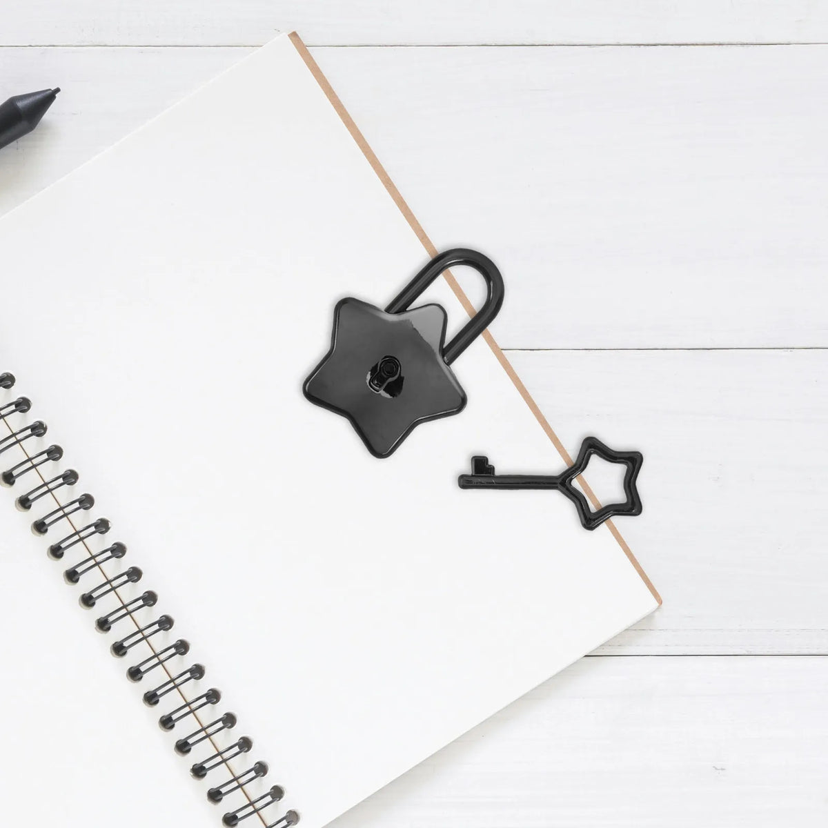 Star Mini Padlock with Keys – Diary Notebook Luggage Lock Mini Padlock PLUSH