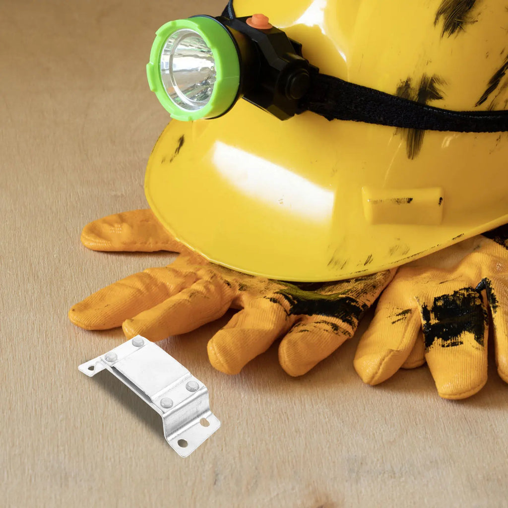 6-Pack Hard Hat Headlamp Mount Clips – Aluminum Alloy Brackets Hard Hat Accessories PLUSH