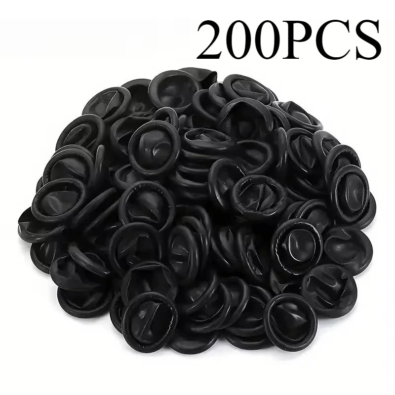 Disposable Latex Finger Cots Non-Slip Covers 50/100/200pcs Latex Finger Cots PLUSH 200PCS