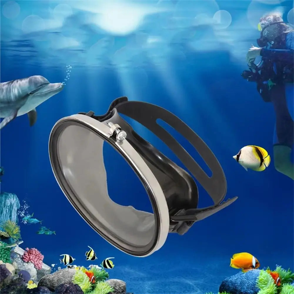 Tempered Glass Diving Mask – Single Lens Snorkeling Goggles Diving Snorkeling Mask PLUSH