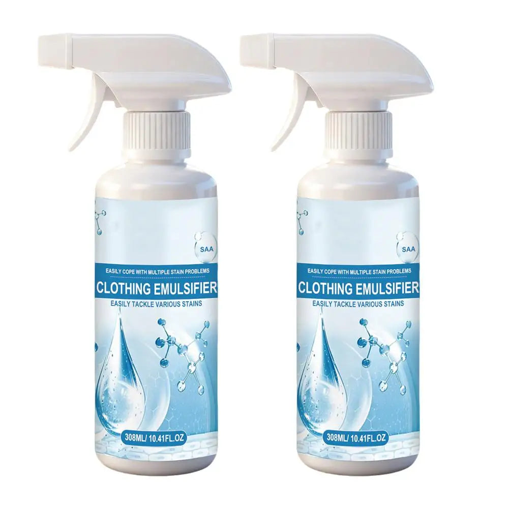 Fabric Stain Remover Spray – Clothing Emulsifier 300ml Laundry Stain Remover PLUSH 2PCS