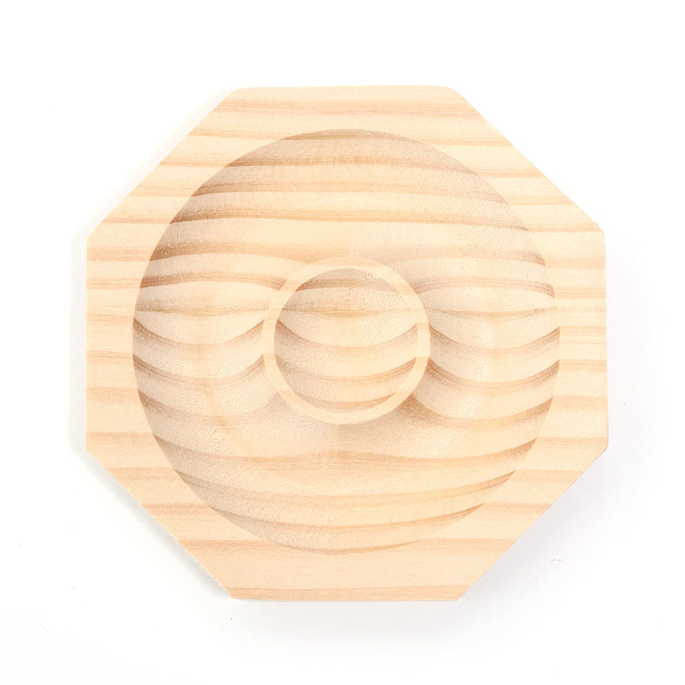 Wooden Beading Design Plate & Bracelet Organizer Tray DIY Jewelry Making Tool PLUSH Style 01