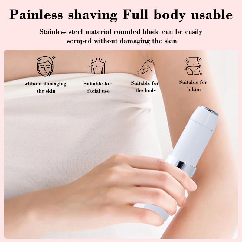 Women's Electric Facial & Body Hair Trimmer | Mini Shaver Electric Hair Trimmer PLUSH