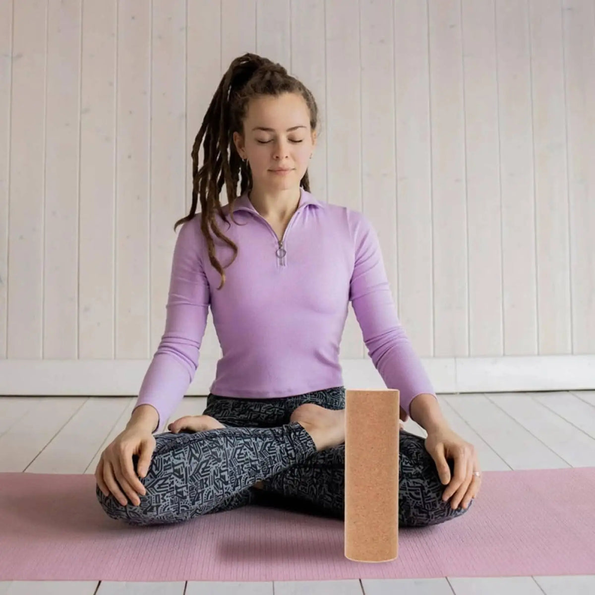 Mini Cork Foam Roller – Portable Handheld Massage Roller Cork Foam Roller PLUSH