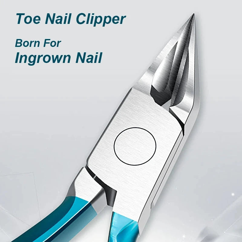 Stainless Steel Toenail Clipper Straight Blade Sharp Pointed Tip Toenail Clipper PLUSH