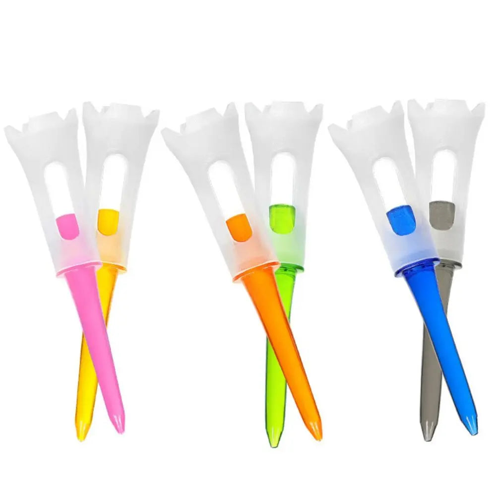 10pcs 83mm Rubber Cushion Golf Tees – Multicolor Plastic Set Golf Tees PLUSH Random 10pcs