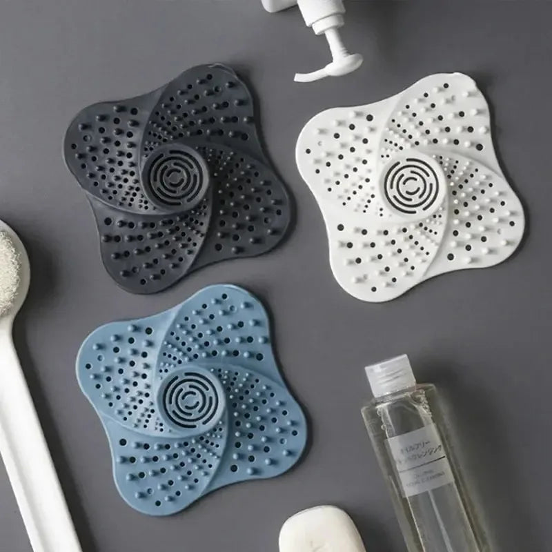 Silicone Hair Catcher Shower Drain Cover & Sink Strainer Drain Hair Catcher PLUSH