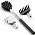 Telescoping Back Scratcher 3/5 Detachable Heads – Extendable Back Scratcher Tool PLUSH 3 in 1