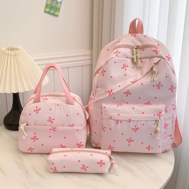 3-Piece Large Capacity Backpack Set – College & Travel Daypack Backpack Set PLUSH