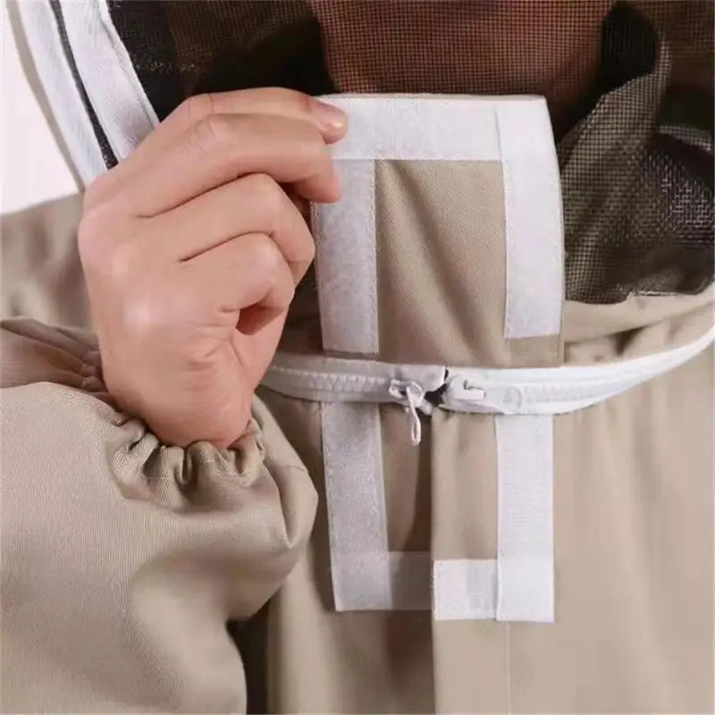 Professional Beekeeping Suit – Full Body Veil Hood Jacket & Pants Beekeeping Suit PLUSH