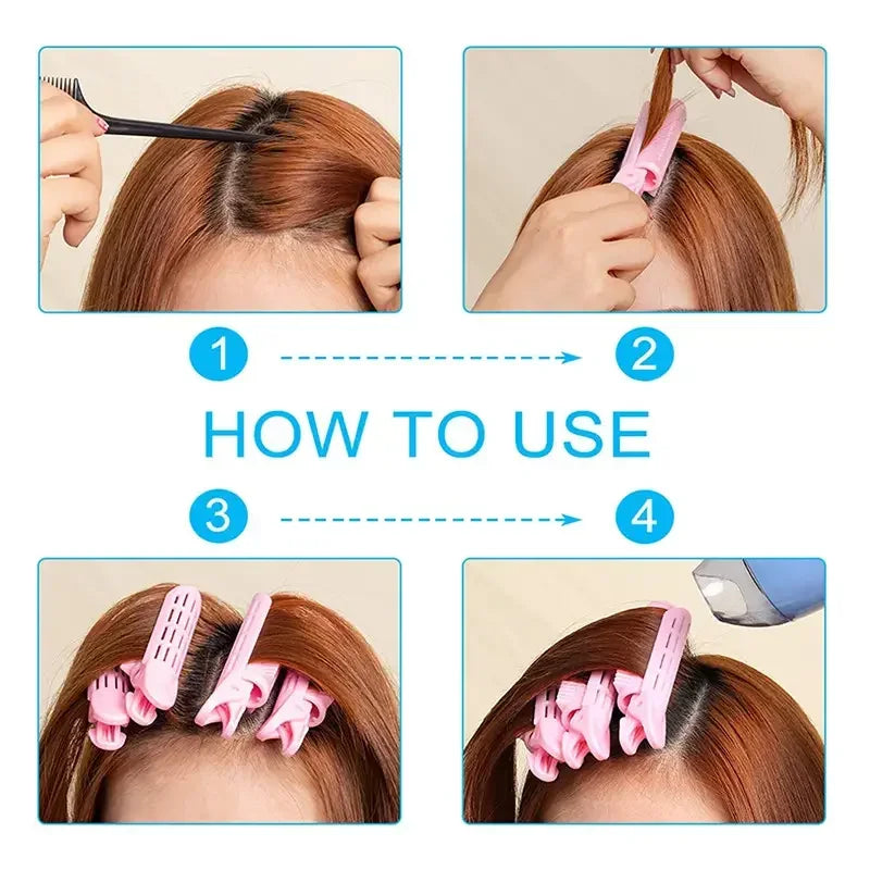 4-Pack Volumizing Hair Root Clips – DIY Curl Styling Tool Hair Styling Clips PLUSH