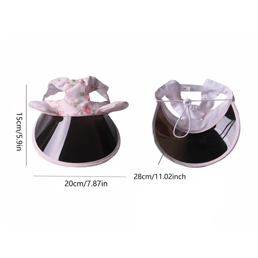 Adjustable Pet Sun Hat for Cats & Dogs – Ear Hole Fisherman Cap Pet Sun Hat PLUSH 1PC