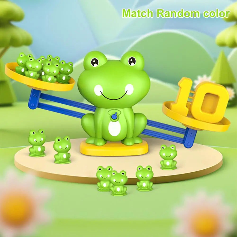 Frog Balance Scale Math Toy – Kids Addition & Subtraction Game Educational Math Toy PLUSH