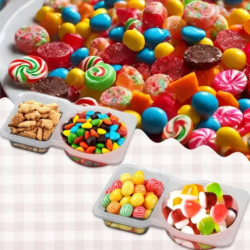 Double Compartment Seasoning Containers 15/25/35pcs – Travel Food Storage Containers PLUSH