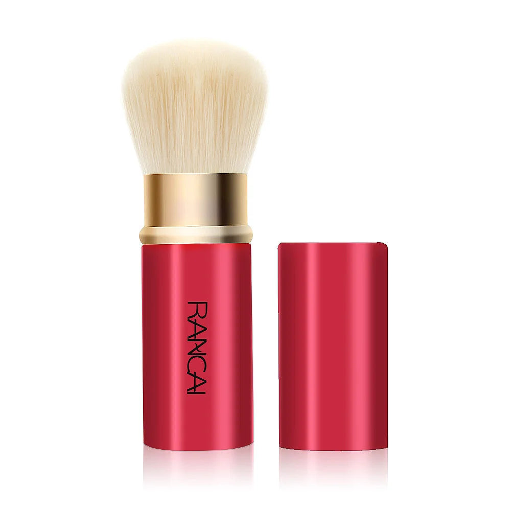 Mini Retractable Powder Blush & Highlight Brush | Portable Makeup Brush PLUSH No.2