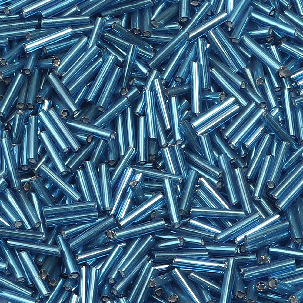 Silver Filled Glass Tube & Seed Beads 10g – DIY Jewelry Making Jewelry Making Beads PLUSH blue 10g