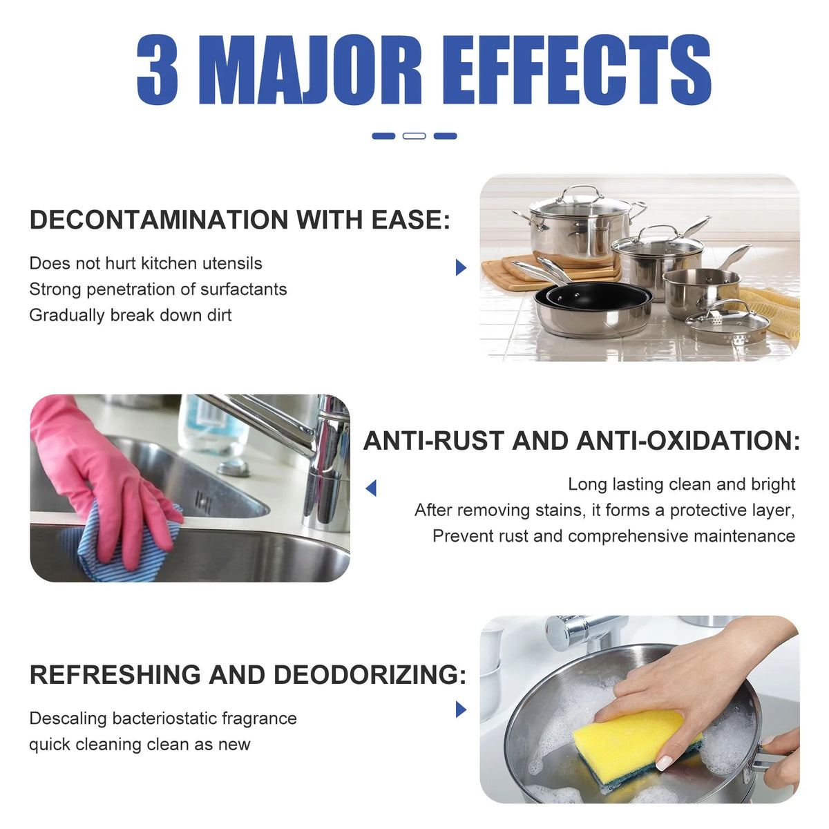 Jue-Fish Kitchen Foam Cleaner – Rinse-Free Oil Stain Remover Kitchen Foam Cleaner PLUSH