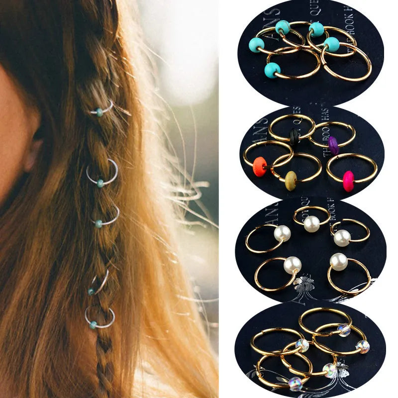 Alloy Shell Dreadlock Beads Hair Cuffs Rings & Clips – 5-10pcs Dreadlock Hair Beads PLUSH