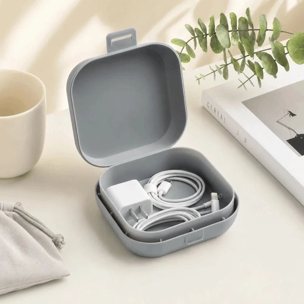 Portable Jewelry Box Square Plastic Desktop Organizer Jewelry Storage Box PLUSH