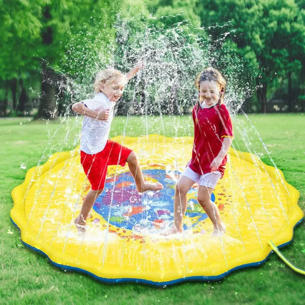 170cm Inflatable Water Spray Sprinkler Play Mat for Kids Kids Sprinkler Play Mat PLUSH