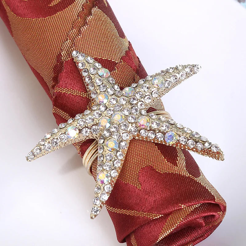 Starfish Napkin Rings – Wedding & Party Table Decor Napkin Rings PLUSH