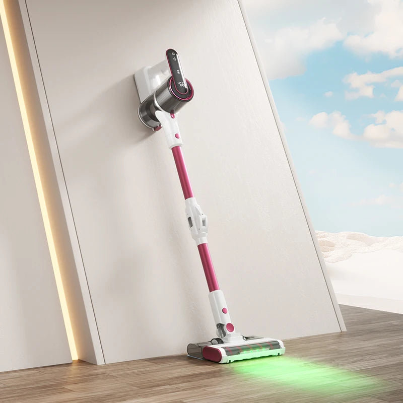 Cordless Stick Vacuum 15000Pa LED Display | Floor, Carpet & Pet Cordless Stick Vacuum PLUSH Red UK