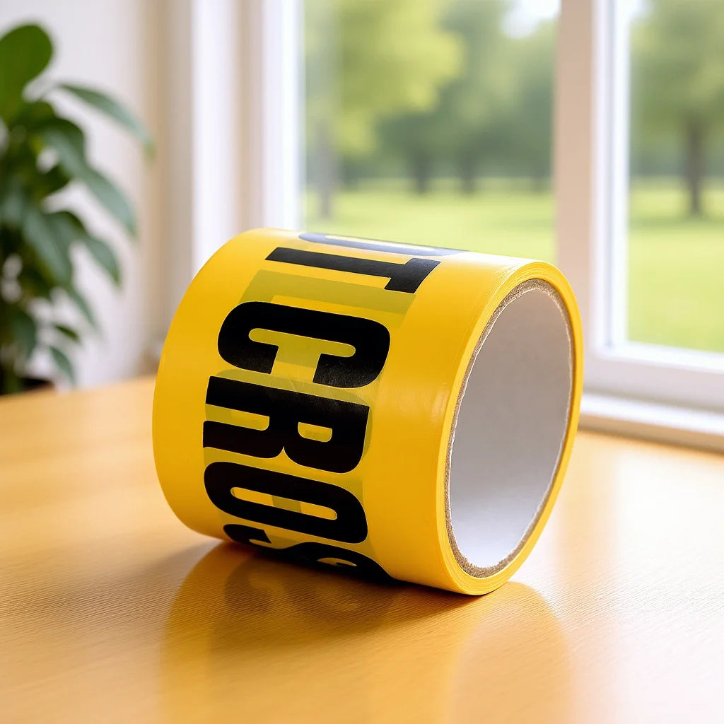 Yellow "Do Not Enter" Warning Barrier Tape | Safety & Party Safety Barrier Tape PLUSH