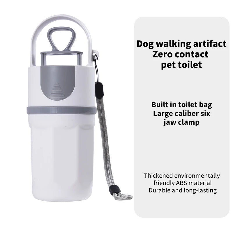 No-Touch Foldable Dog Poop Pickup Tool – Six-Claw Scooper Pooper Scooper PLUSH White
