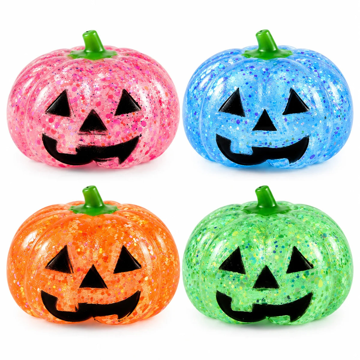 Halloween Pumpkin Squishy Toy – Slow Rebound Fidget Squeeze Squishy Fidget Toy PLUSH MIX 4PCS