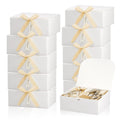 10-Pack White Gift Boxes with Lids & Ribbon | Bridesmaid Box Gift Boxes Set PLUSH 10pcs WHITE 10x20x20cm Other