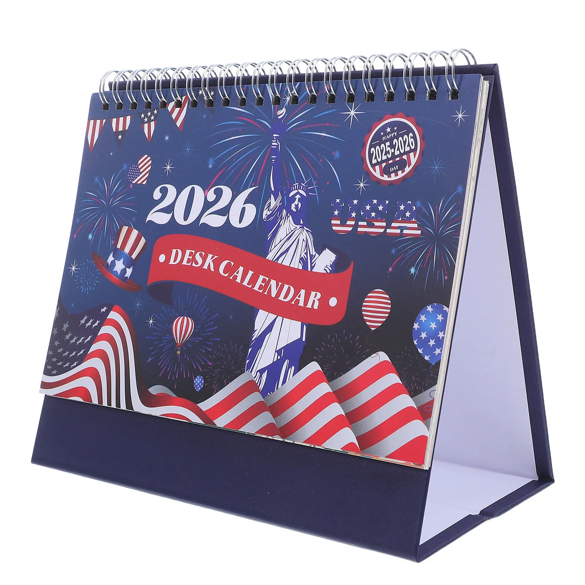 Small Desk Calendar 2026 – Patriotic Flip Monthly Planner Desk Calendar PLUSH