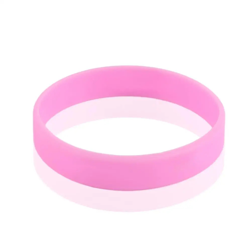 Colorful Silicone Sports Wristband Bracelet – Unisex Silicone Wristband PLUSH pink