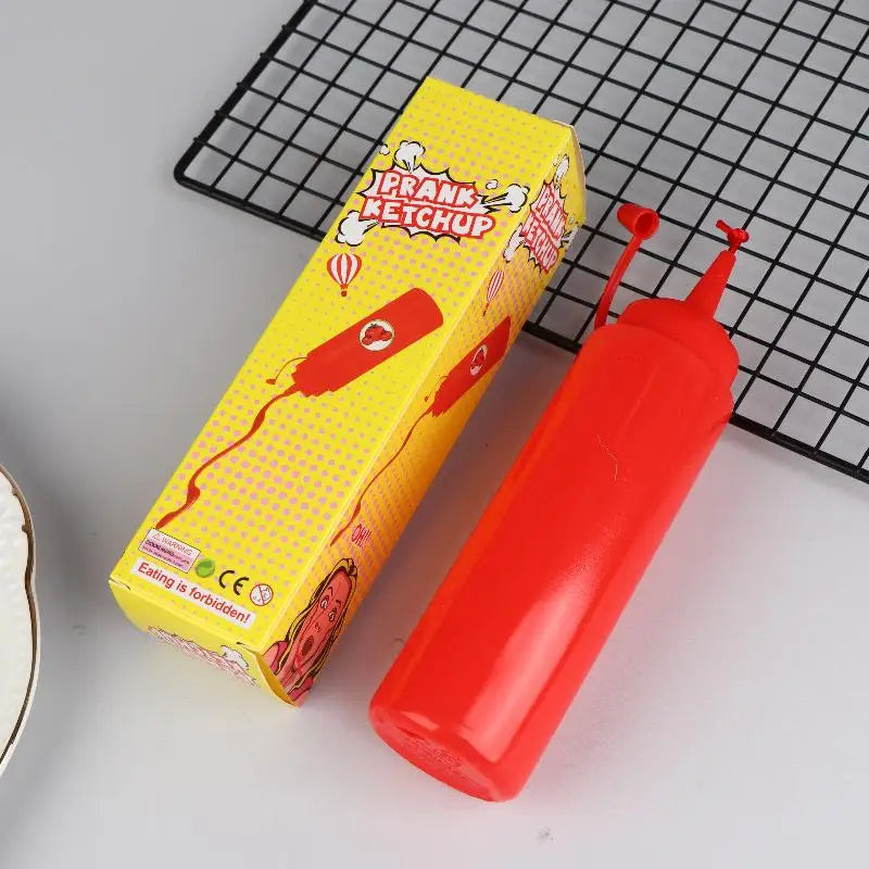 Fake Ketchup Bottle Prank Toy – Funny Gag Gift for All Ages Novelty Prank Toy PLUSH