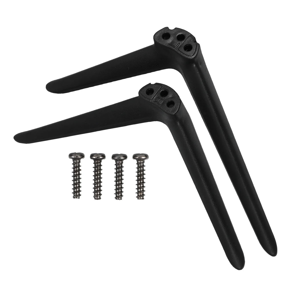 Universal TV Stand Replacement Legs – Double Hole Plastic Feet TV Stand Legs PLUSH