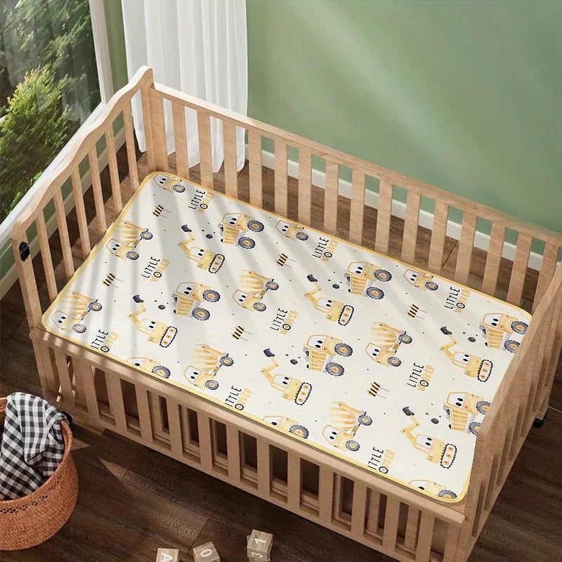 Waterproof Baby Diaper Mat – Non-Slip Washable Changing Pad Baby Changing Mat PLUSH Excavation Project 50X70cm