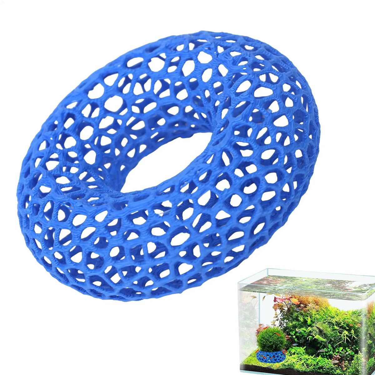 Shrimp Cave Aquarium Hideout – Betta & Bottom Feeder Tunnel Aquarium Cave Decor PLUSH
