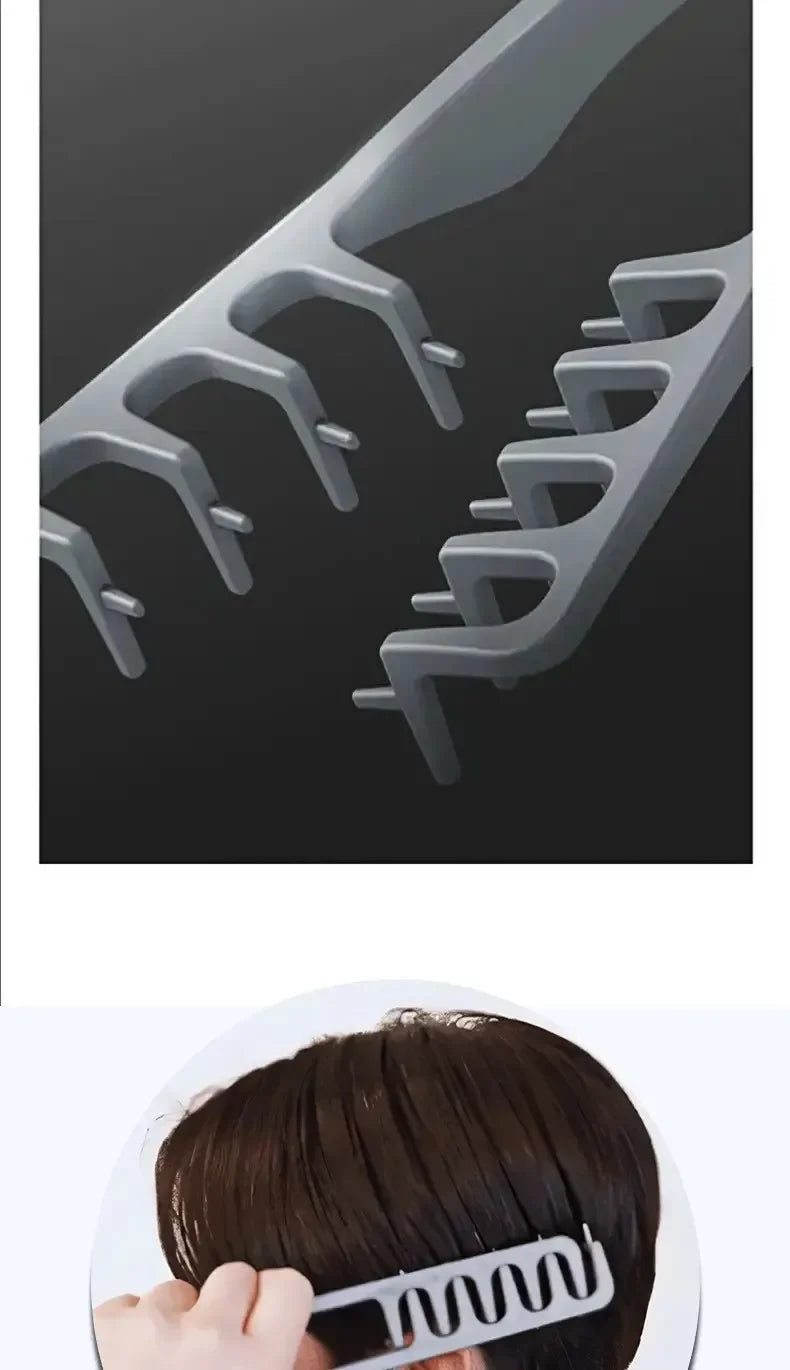 PLUSH Wide-Tooth Volumizing Hair Comb for Men – ABS Plastic Hair Styling Comb PLUSH