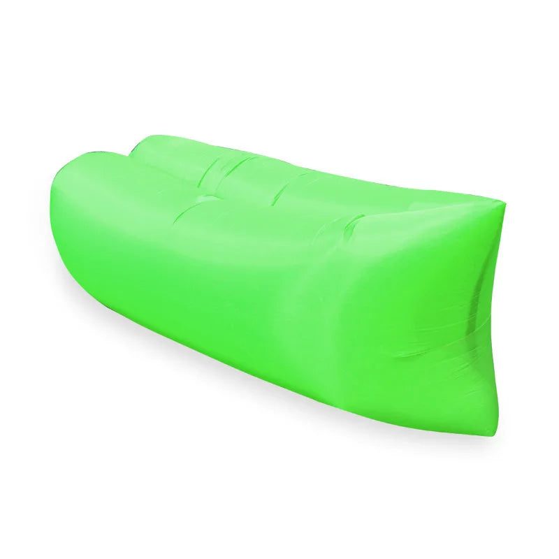 Inflatable Sofa Bed – Portable Foldable Camping Beach Lounger Inflatable Camping Lounger PLUSH Green